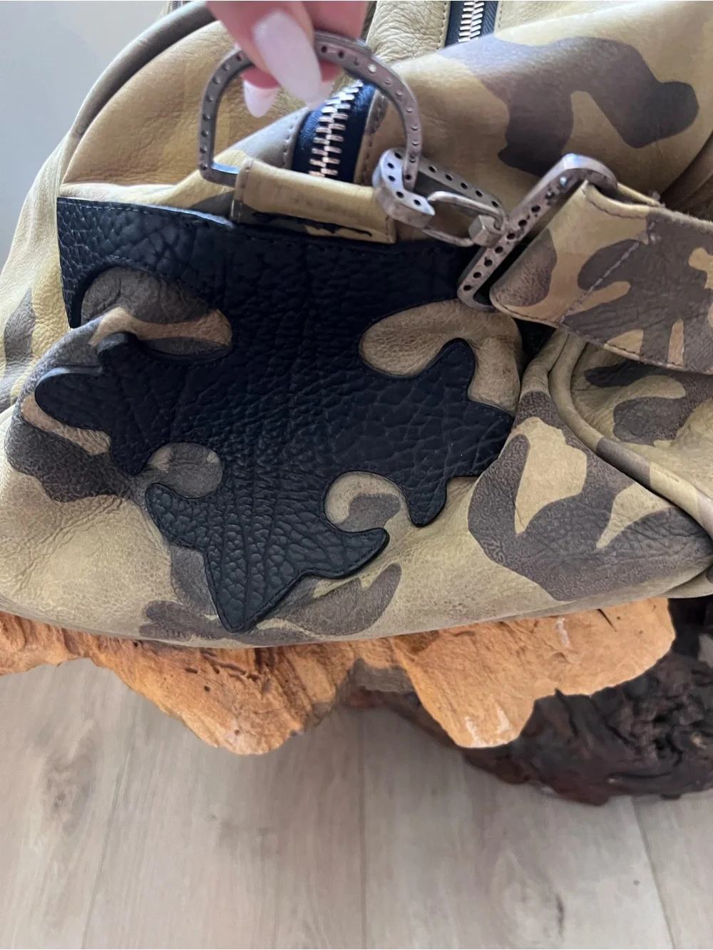 Camouflage Canvas Duffel Bag - Green Camo